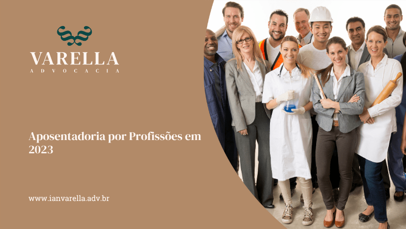 aposentadoria por profissões em 2023 com equipe diversificada de profissionais