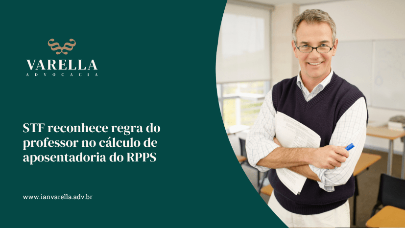 imagem de um professor em uma sala de aula com a frase sobre a aposentadoria por invalidez e a decisao do stf