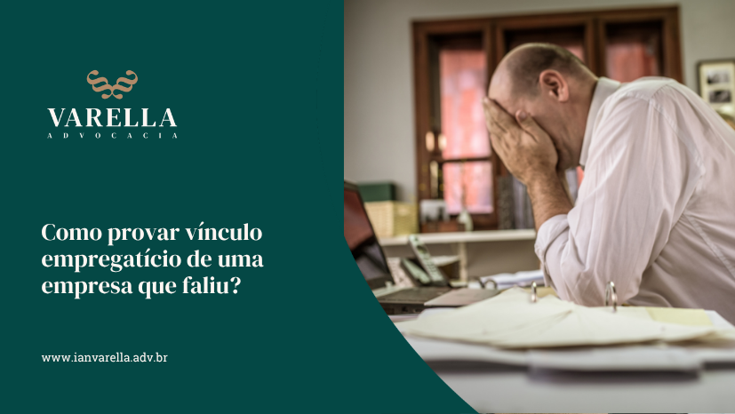 imagem de um trabalhador preocupado com a aposentadoria e a frase Como provar vínculo empregatício de uma empresa que faliu?