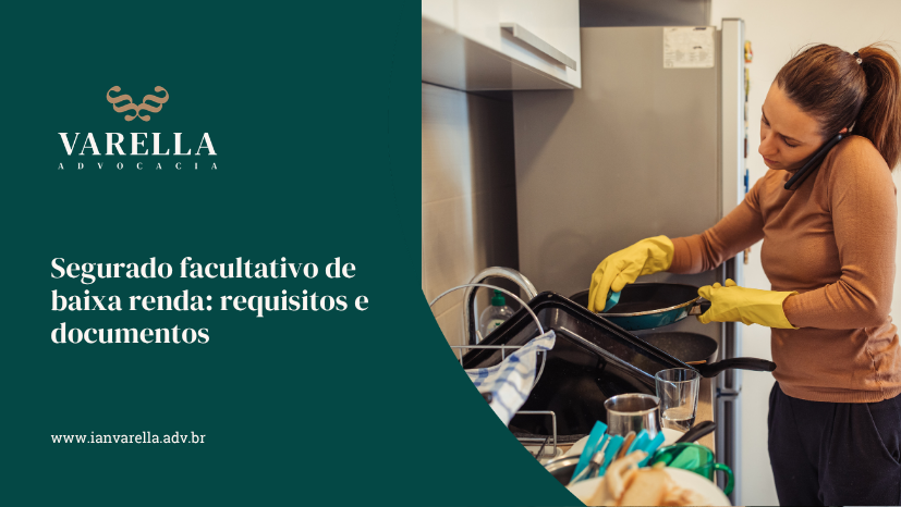 imagem de uma segurada facultativa lavando a louça
